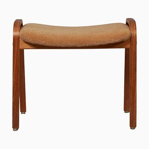 Lamino Shearling Stool attributed to Yngve Ekström for Swedese, 1950s