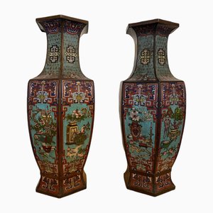 Japanese Meiji Vases, Set of 2