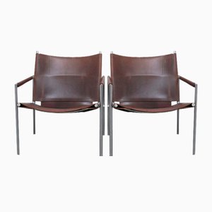 Sz02 Lounge Chairs by Martin Visser for T Spectrum, 1965, Set of 2