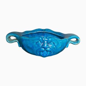 Ciotola vintage in ceramica blu