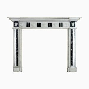 English George II Style Marble Fireplace Mantel, 1860s