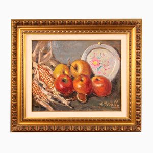 Still Life, 1950, Oil on Canvas, Framed