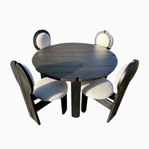 Dining Table with Chairs by Rudolf Szedleczky, Set of 5