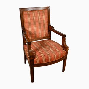 Massiver Stuhl aus Mahagoni, 1800er