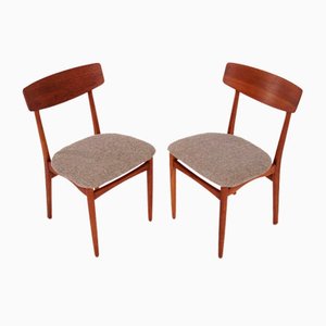 Chaises de Salle à Manger en Teck, Danemark, 1970s, Set de 2