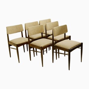 Mid-Century Modern Dining Chairs, 1970s, Set of 6