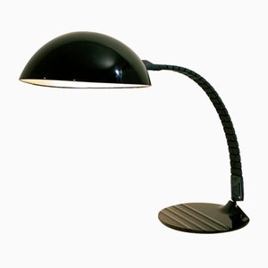 Schwarze Mid-Century Modell 660 Tischlampe von Elio Martinelli für Martinelli Luce