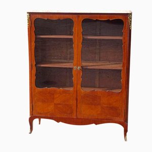 Rosewood, Marble and Bronze Cabinet