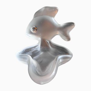 Crystal Soap Holder from Cristalleries de Vannes, 1970s
