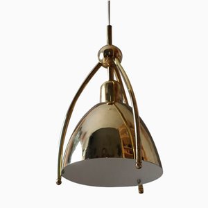Mid-Century Brass Hanging Lamp from WKR Leuchten 1960s