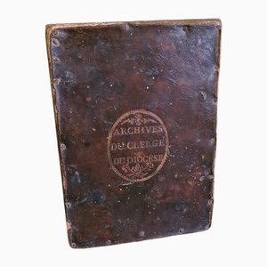 Caja de madera de principios del siglo XIX