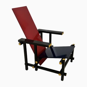 Red and Blue Armchair by Gerrit Rietveld for Cassina