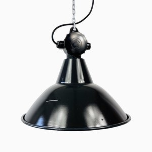 Small Factory Ceiling Lamp from VEB, GDR, 1950s