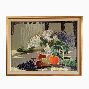 Ripe, anni '50, dipinto ad olio, con cornice