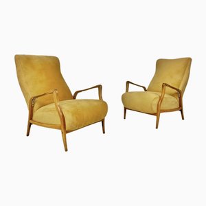 Yellow Armchairs, Set of 2