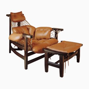 Jangada Armchair with Ottoman, Set of 2