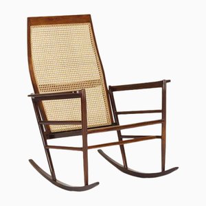 Rocking Chair Vintage en Rotin