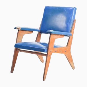 Blauer Vintage Sessel