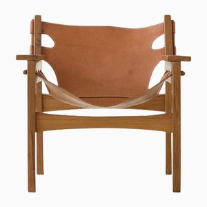 Killin Lounge Chair in Brown Leather