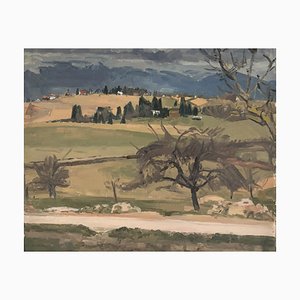 Paul Mathey, Genfer Landschaft, 1925, Öl auf Leinwand, Gerahmt