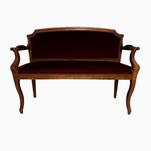 Louis Philippe Bench in Velour