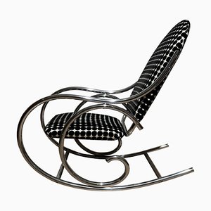 Bauhaus Rocking Chair in Chromed Tubular Steel, Germany, 1930s