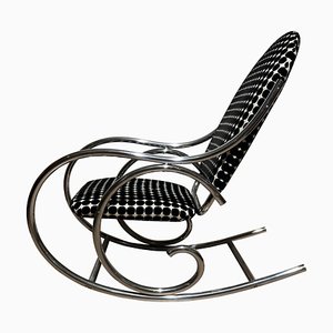 Rocking Chair Bauhaus en Acier Tubulaire Chromé, Allemagne, 1930s