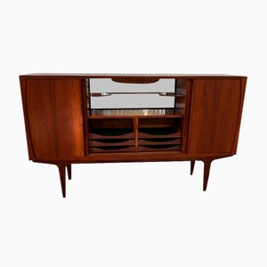 Credenza Mid-Century in teak con barra di Vantinge, Danimarca, anni '60