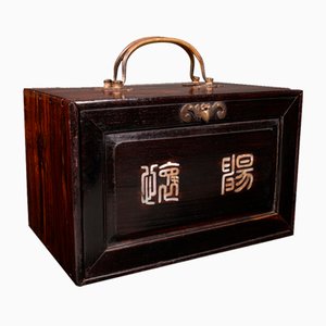 Chinesisches Vintage Mah-Jong Gaming Set mit Etui aus Bambus, 1960er, 155 . Set