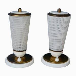 Konische Mid-Century Tischlampen, 1950er, 2er Set