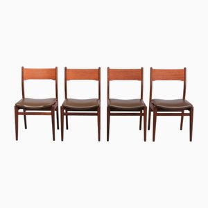 Teak Dining Chairs by Louis Van Teeffelen for Wébé, 1960s, Set of 4