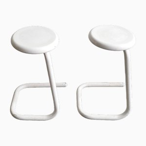 Vintage Paperclip K700 Stools in Steel by Philip Salmon & Hugh Hamilton, 1980s, Set of 2