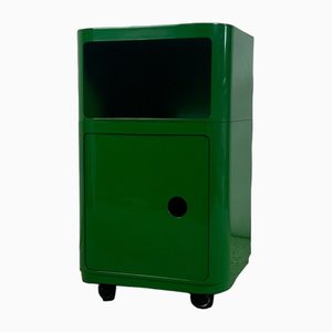 Mueble de plástico en verde de Anna Castelli Ferrier para Kartell, años 60