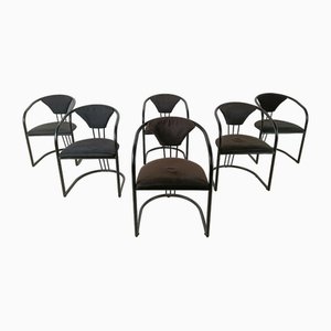 Italian Postmodern Dining Chairs, 1980s, Set of 6