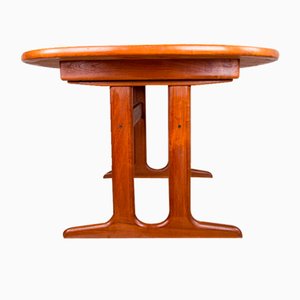 Large Danish Oval Dining Table in Teak from Glostrup, 1970s
