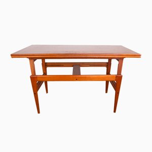 Danish Extendable Transformable Teak Dining Table, 1960s