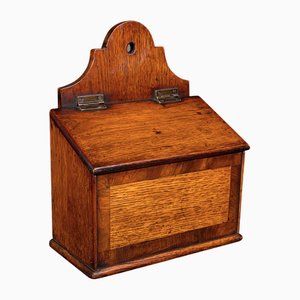 Antique English Georgian Oak Glove Box, 1800s