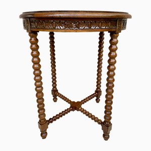 Mesa de cebada francesa con patas de lentejas, de finales del siglo XIX