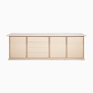 Lackiertes Sideboard mit Messingdetails, 1980er
