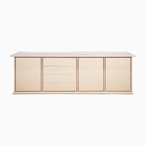 Lackiertes Sideboard mit Messingdetails, 1980er