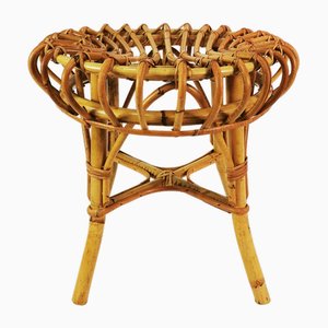 Taburete Boho atribuido a Franco Albini, Italia, años 60