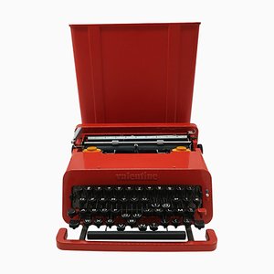 Máquina de escribir Valentine italiana de Ettore Sottsass para Olivetti, años 60