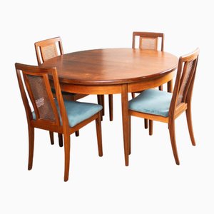 Fresco Dining Table and Chairs in Teak by Victor Wilkins for G-Plan, 1960s, Set of 5