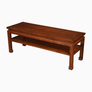 Mesa de centro china de madera dura, década de 1890