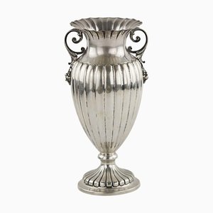 Jarrón italiano de plata, siglo XX
