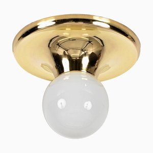 Gold Brass Light Ball from Flos, 1965