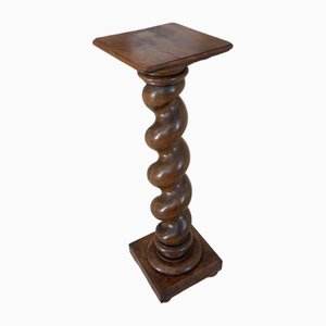 Socle Colonne Vintage en Bois