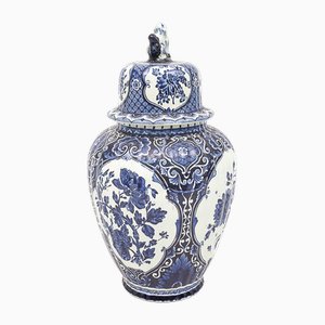 Vase en Faïence de Delft de Boch Frères, 1950s