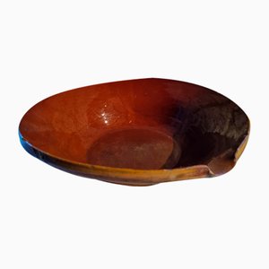 Wabi Sabi Glazed Earthenware Bowl from Tripip Annecy, 1890s
