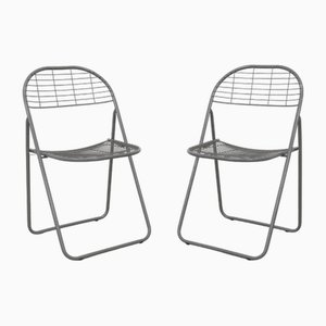 Set of Folding Chairs by Niels Gammelgaard for Ikea, 1980s